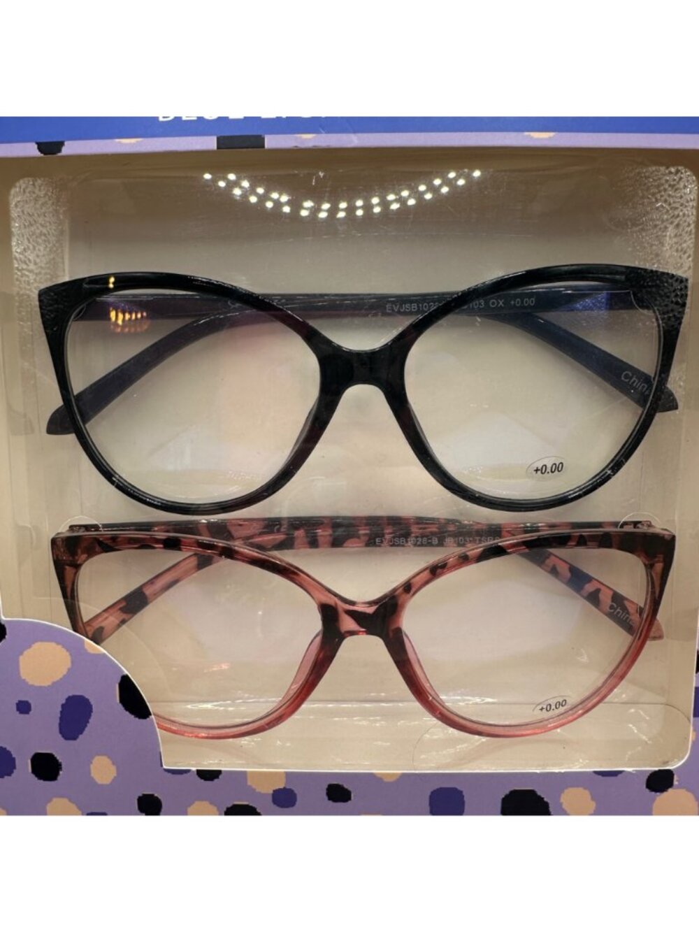 Jessica Simpson Reading Glasses with Blue Light Protection Set of 2 +0.00 NIB - Picture 3 of 5